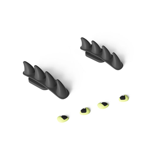 Nageoires et Yeux de Sans Dents pour Sharkicks Pro